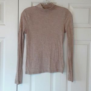 TOPSHOP ribbed Beige turtleneck W size 6